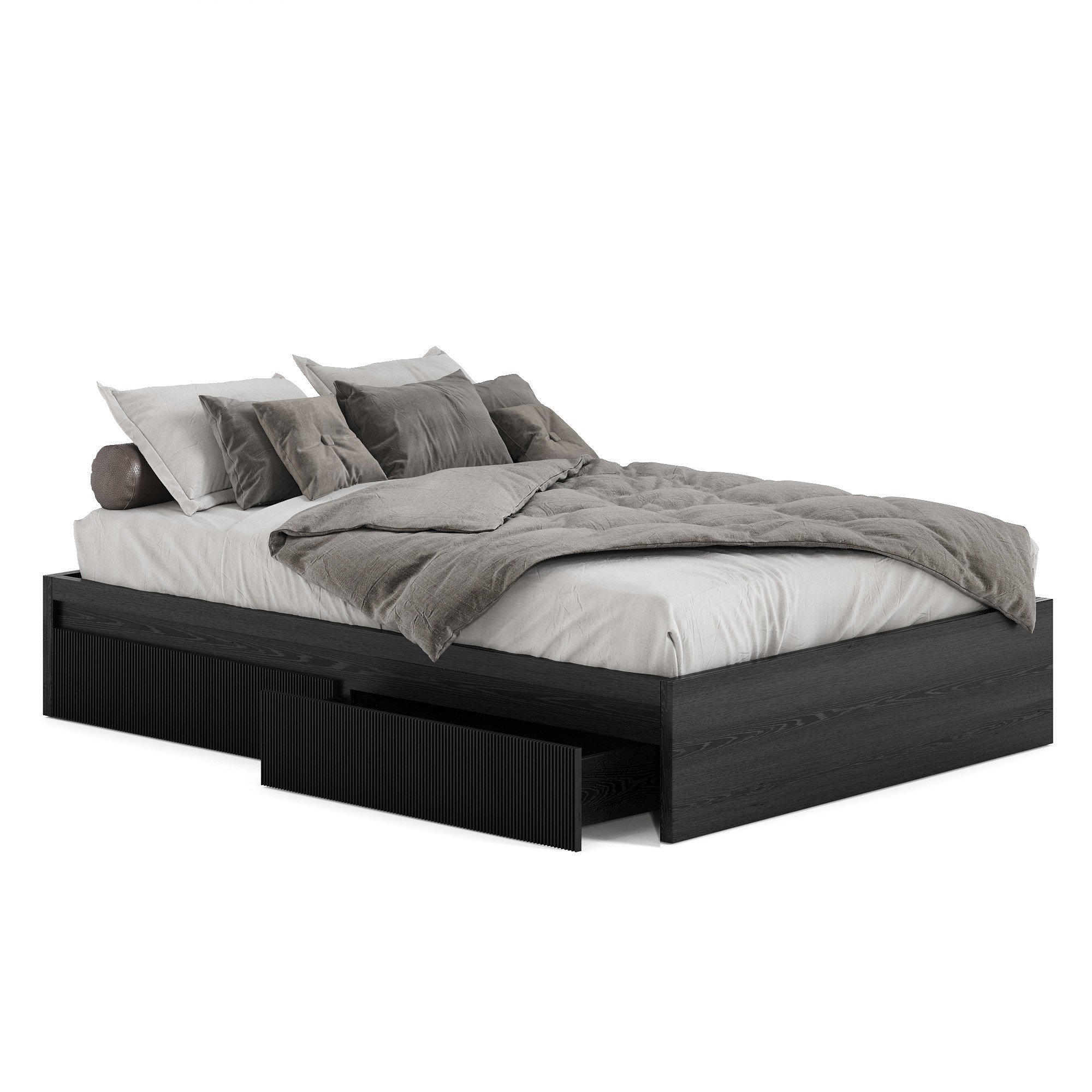 VERTICA, Giường ngủ 2 hộc tủ kéo BED_157, 207x35cm