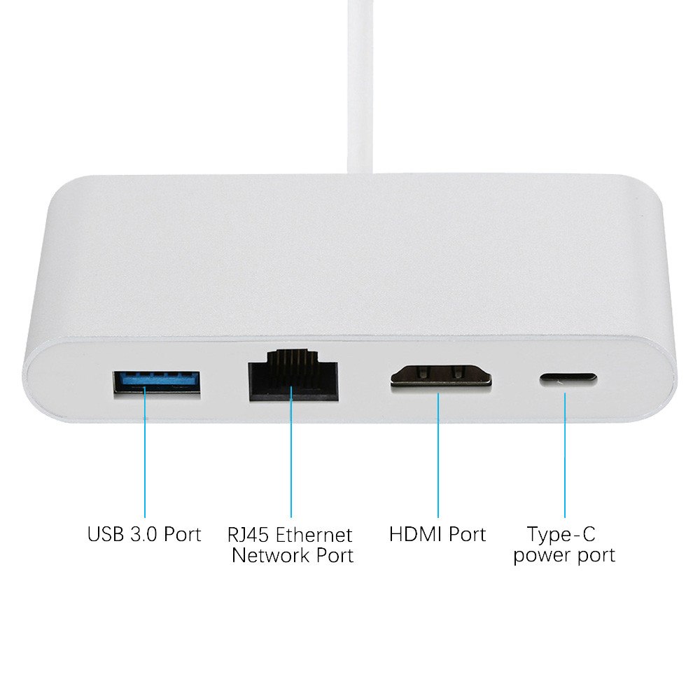 Cáp chuyển đổi Type C sang HDMI - USB 3.0 - LAN - Type C