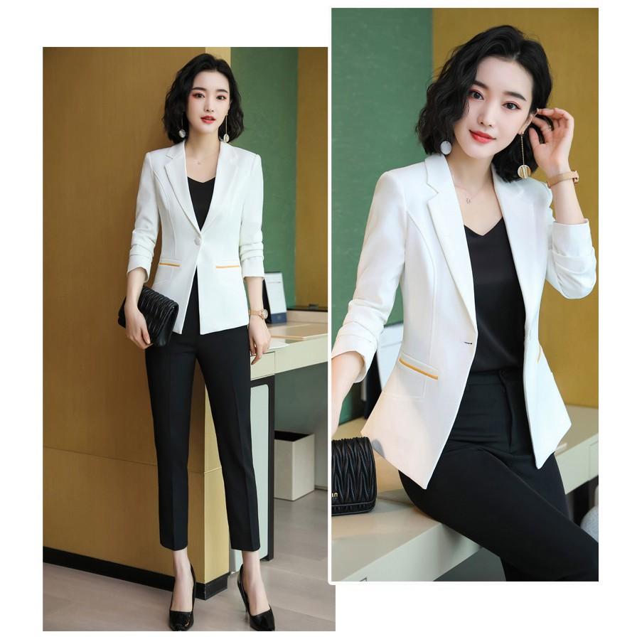 Áo vest nữ 1 lớp kiểu dáng Hàn Quốc, chất liệu Tuyết mưa BLY AK07 thời trang công sở cao cấp Thanh lịch Sang trọng