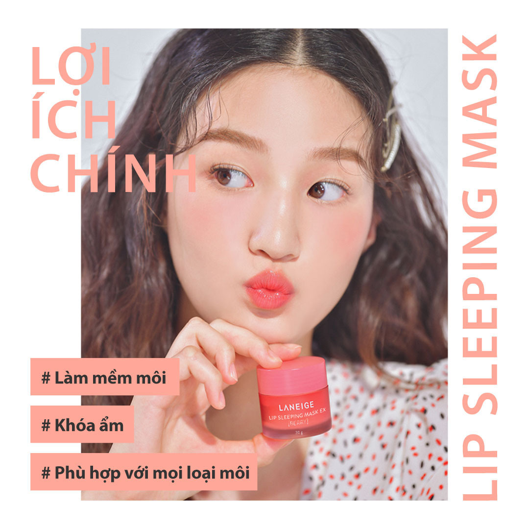 Mặt Nạ Ngủ Cho Môi Laneige Lip Sleeping Mask Berry EX 20g