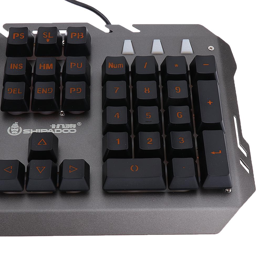 LED Illuminated Backlight Wired Mechanical Gaming Keyboard for Computer PC
