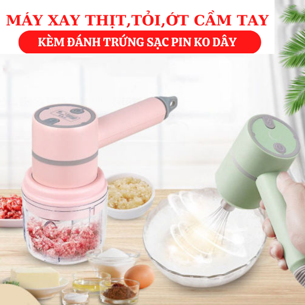 MÁY XAY TỎI , THỊT ... ĐA NĂNG 3IN1 - TIỆN LỢI