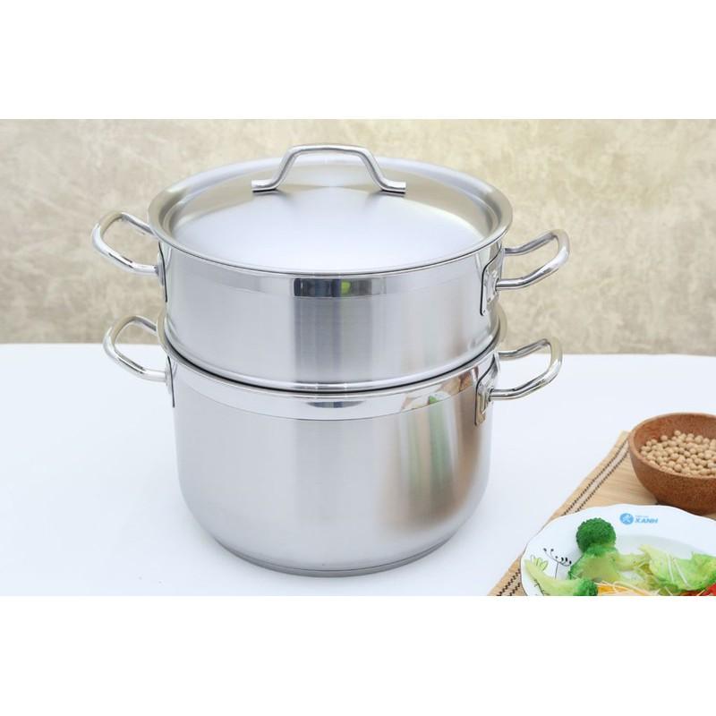 Bộ Nồi Xửng Hấp inox 3 Đáy Fivestar 32cm