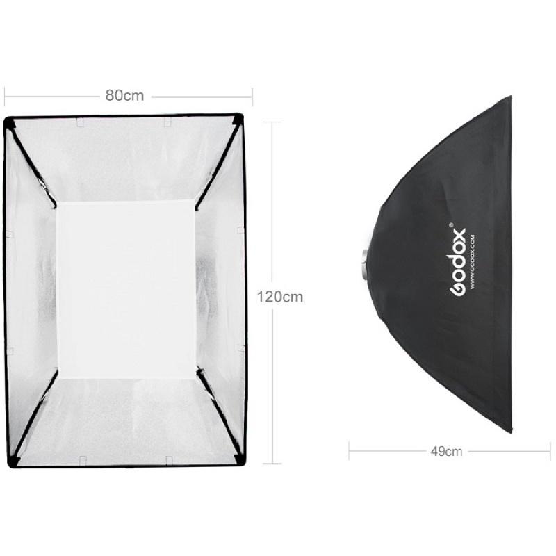 Softbox Godox 80x120cm ngàm Bowen (có tổ ong) - Hàng Chính Hãng