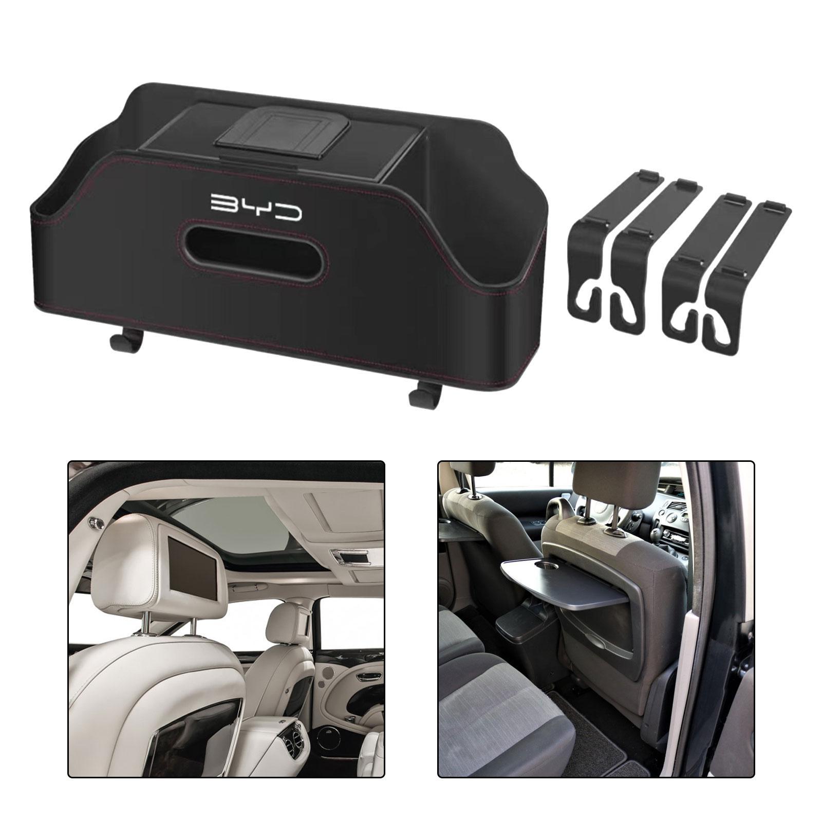 Car Back Seat Organizer Keep Tidy with Hooks Hanger Stylish Drink Cup Holder