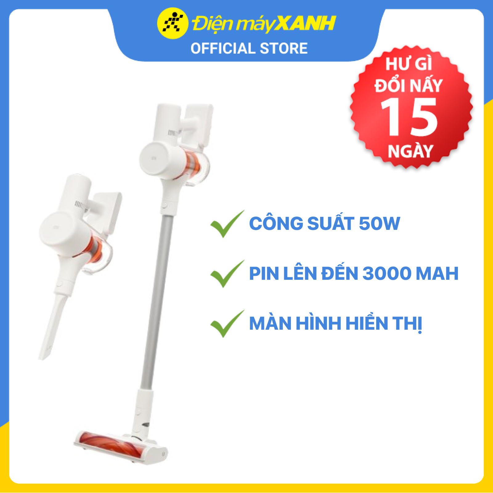 Máy hút bụi cầm tay Xiaomi Vacuum Cleaner G10 - Hàng chính hãng