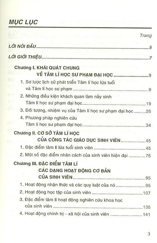 Tâm Lí Học Sư Phạm Đại Học