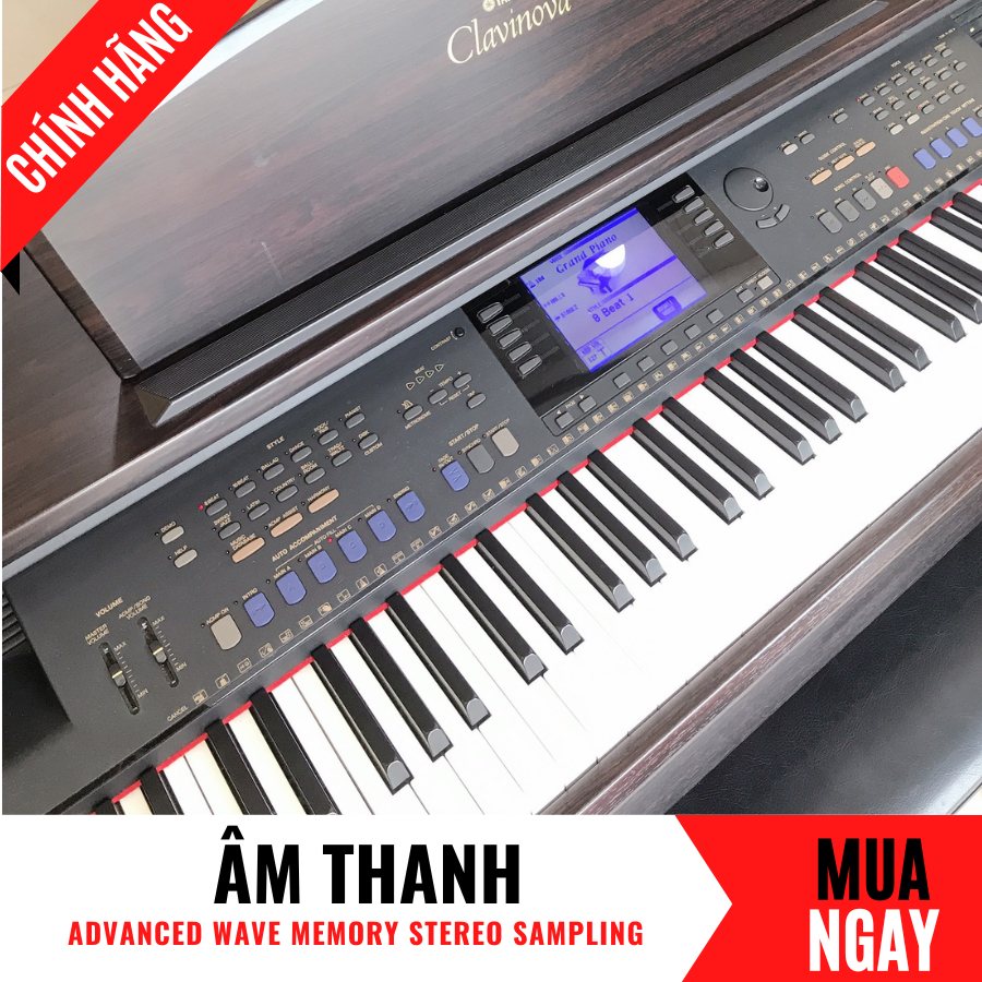 Đàn Piano Điện Yamaha CVP-105 Tích Hợp Công Nghệ GH3 Và 88 Phím Tiêu Chuẩn