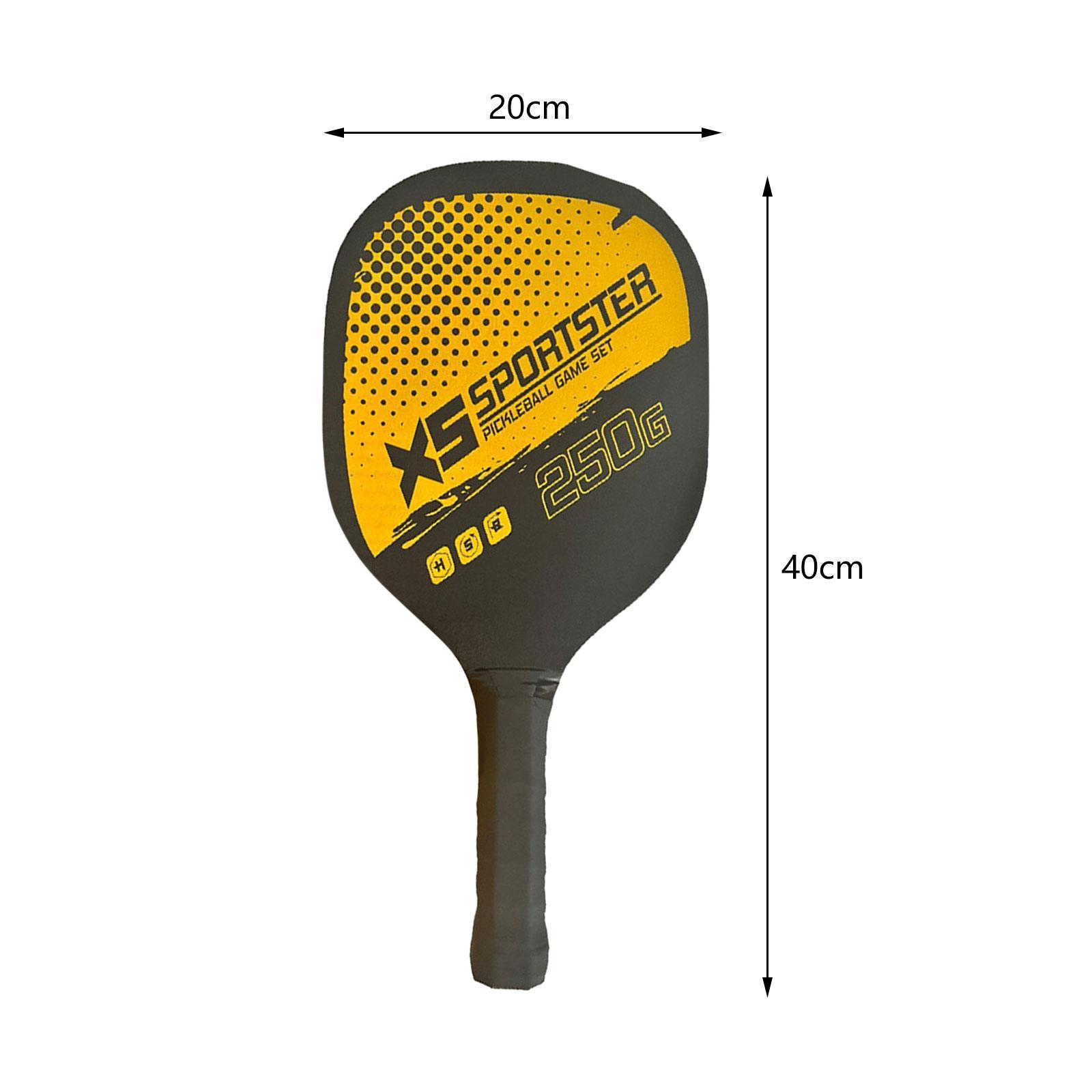 Pickleball Rackets Pickleball Paddles Wood Portable Durable Non Slip Handle with Storage Bag 4 Balls for Adults Player Training Sports Gifts