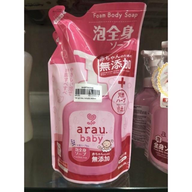 Tắm gội Arau Baby 400ml (dạng túi)