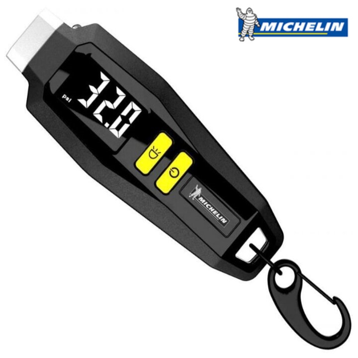 Đồng hồ đo áp suất lốp điện tử Michelin 12290 - Màn hình LCD 1 inch - Bốn phạm vi đo: Psi, Kpa, Bar, Kg/cm2 - HÀNG NHẬP KHẨU