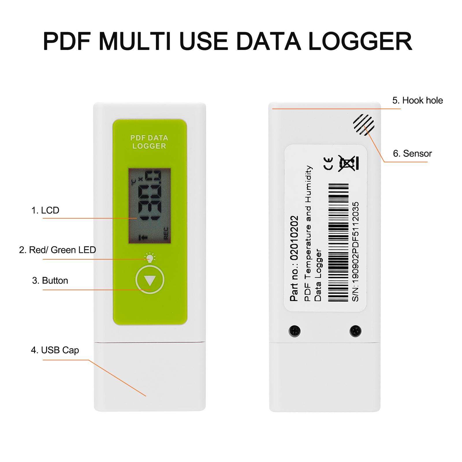 Portable LED Display Temperature and Humidity Loggers Mini Home-use Multifunctional Thermometer Hygrometer