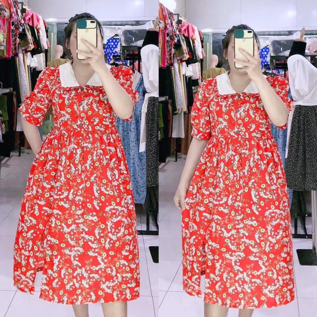 ĐẦM HOA NHÍ BÂU SEN TRẮNG BIGSIZE 58-90KG