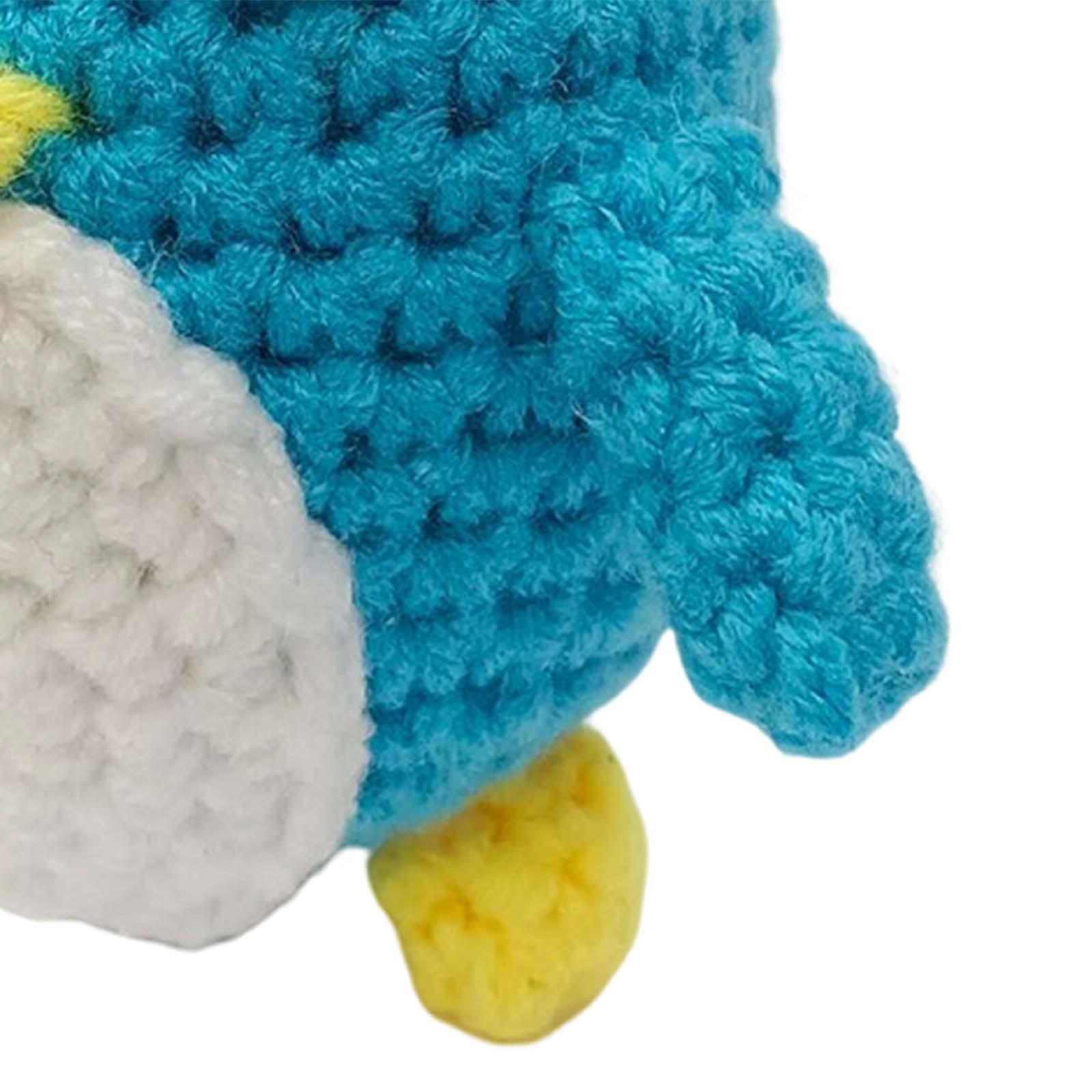 Crochet Kit Sewing Craft DIY Kit Creative Hand Knitting Toy Penguin Plush Doll for Starter Adults Perfect Gift Home Decor Pendants