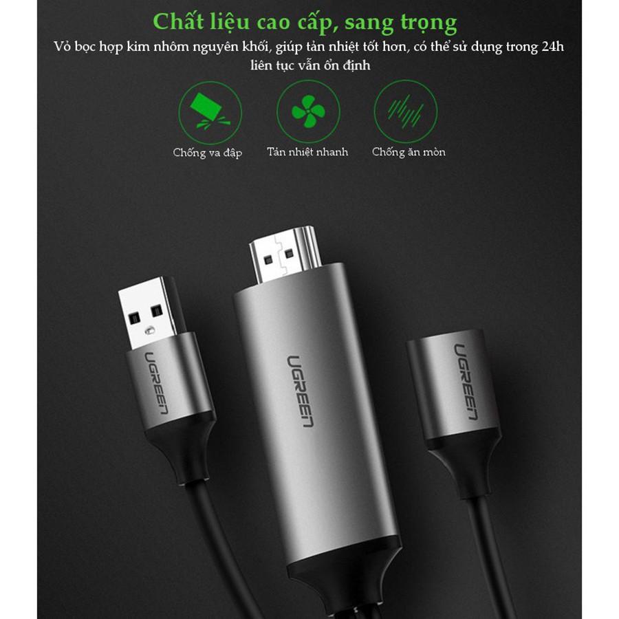 Ugreen 50291 - Kết nối điện thoại, máy tính bảng sang tivi, máy chiếu HDMI chính hãng - Hàng Chính Hãng