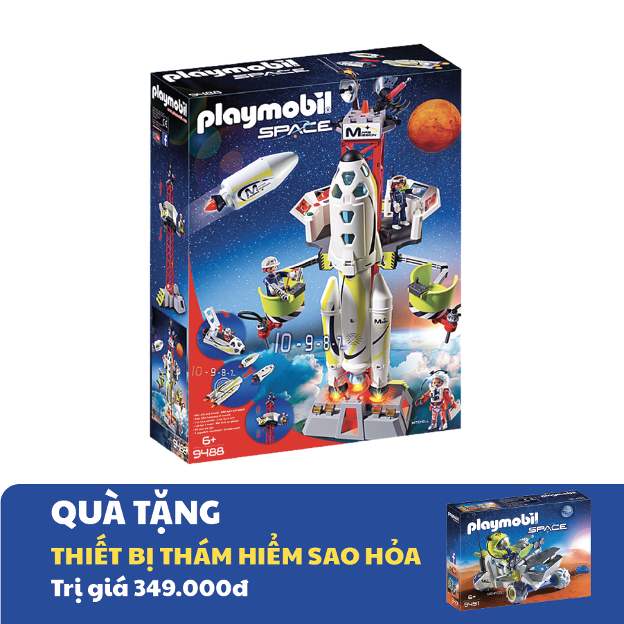 Đồ chơi mô hình TÊN LỬA MISSION VÀ BỆ PHÓNG Playmobil