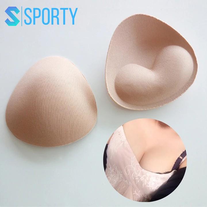 Miếng lót có độn ngực xốp hình tam giác cao cấp dày dặn dùng lót váy, đầm, bikini, đồ tập gym SPORTY