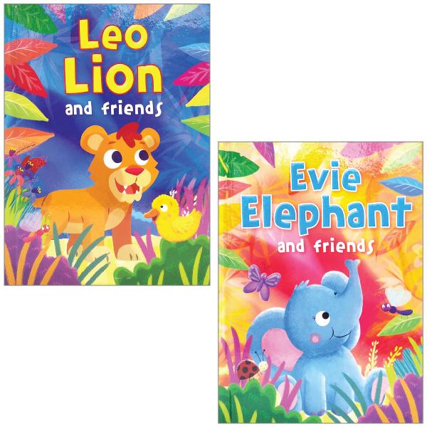 Combo Animal Treasury: Leo Lion And Friends + Evie Elephant And Friends