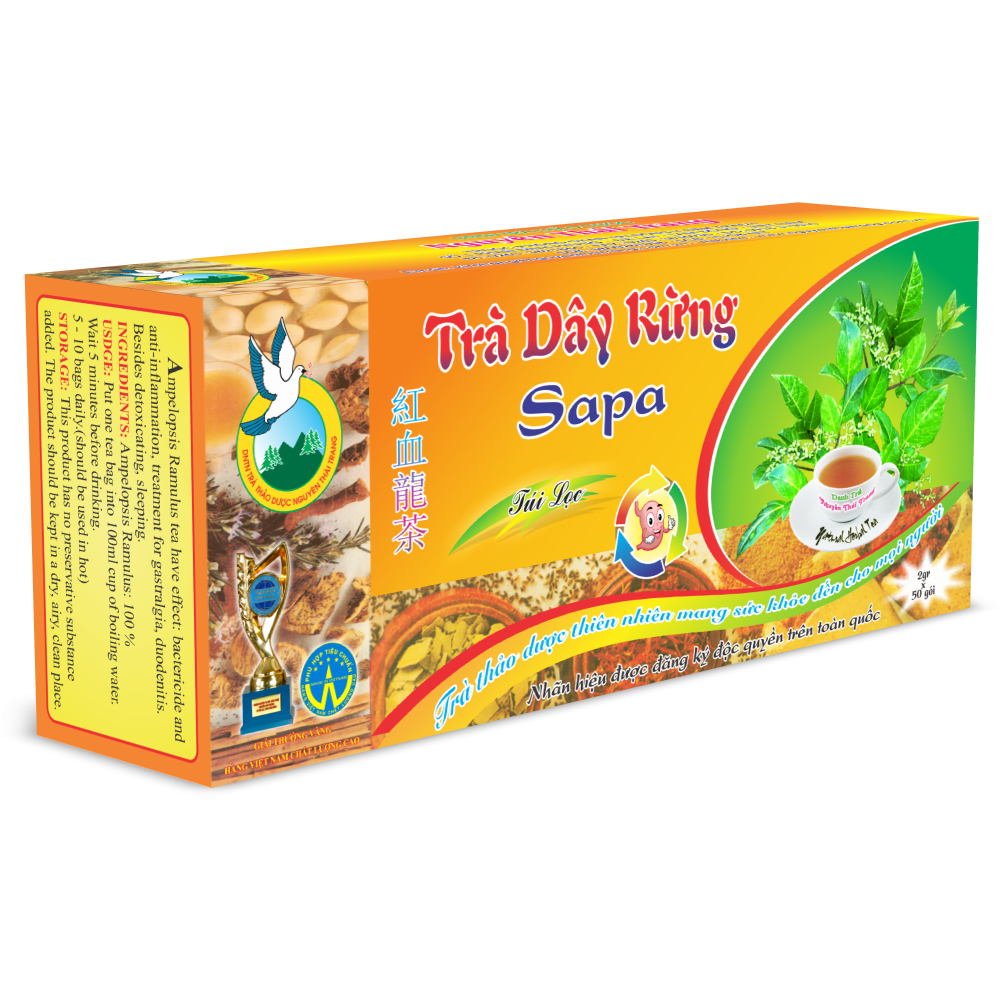 Trà Dây Rừng Hỗ Trợ Trị Viêm Loét Dạ Dày, Hành Tá Tràng Nguyên Thái Trang (2g x 50 Gói)