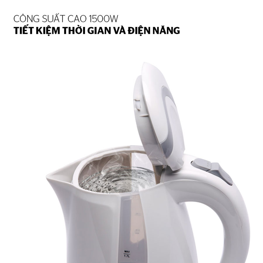 Ấm Siêu Tốc Sunhouse SHD1300 - 1.7 Lít - Hàng chính hãng