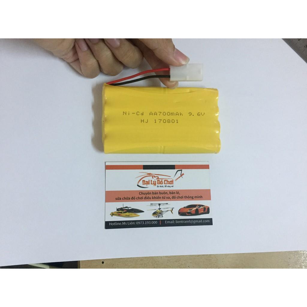 Pin sạc 9.6v dung lượng 700mah ket 2p