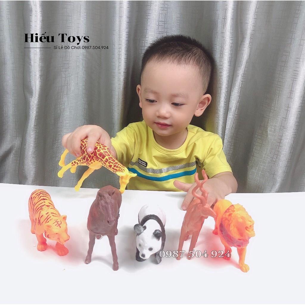 Đồ Chơi Mô Phỏng Các Con Vật Con Thú Bằng Nhựa Cao Cấp Túi 6 Con