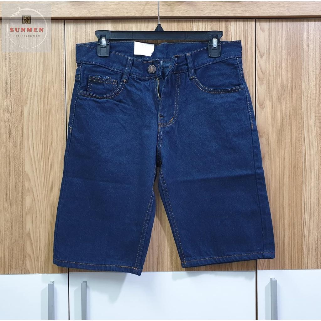 Quần Jean Lửng Nam-Quần Short Jean Nam Cao Cấp SUNMEN-Hàng VNXK 100