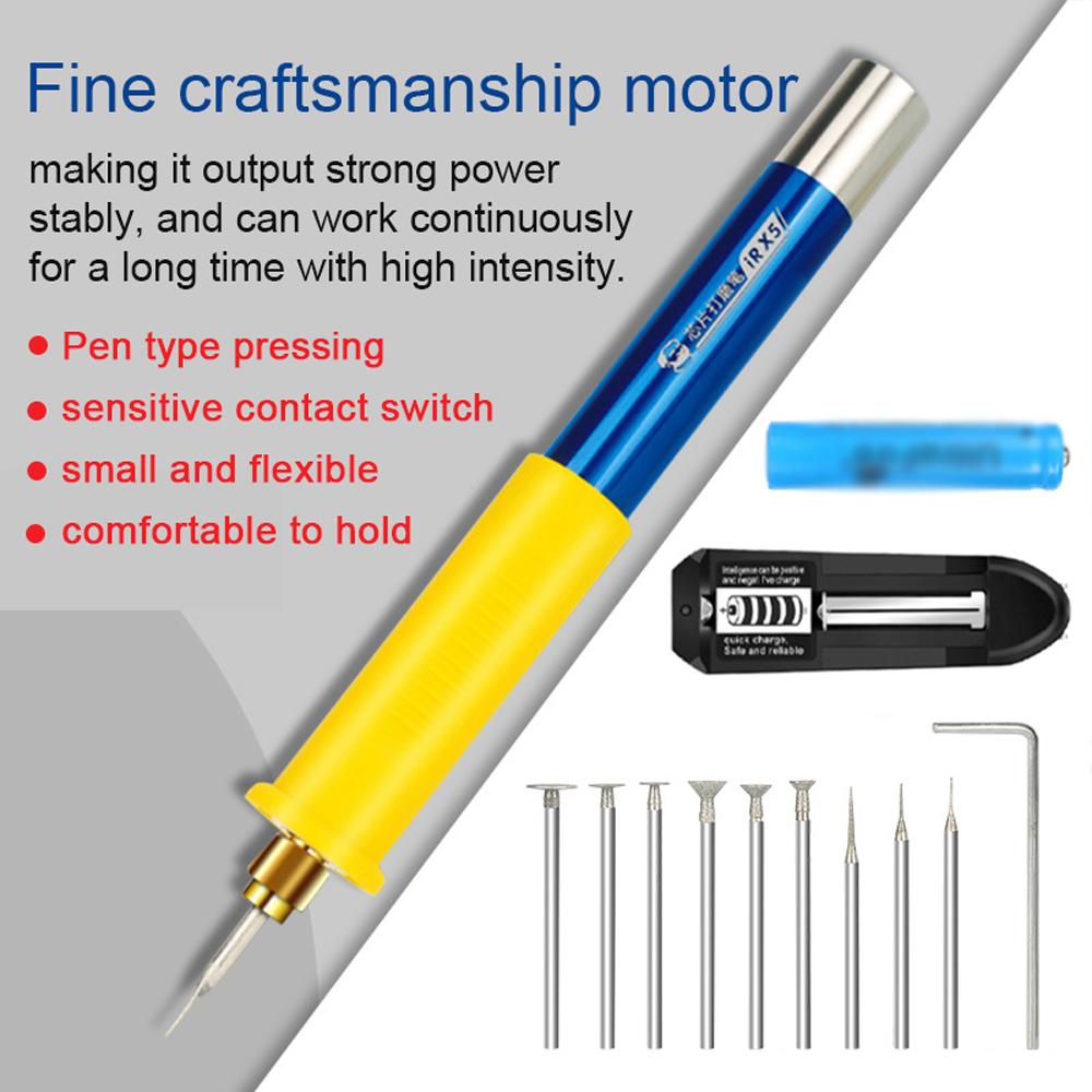 Portable Electric Grinding Engraving Pen Mini Grinding Pen Handheld Rechargeable Grinding Pen Polishing Machine
