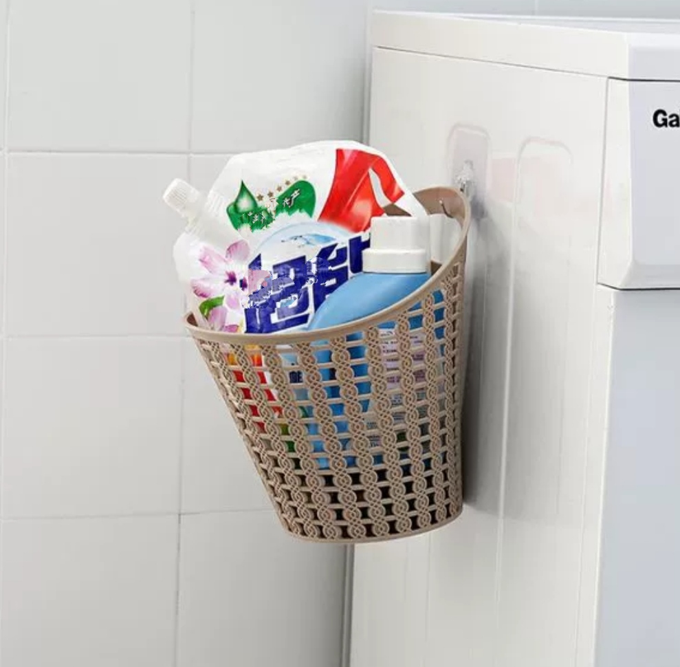 Giỏ Nhựa Giả Mây Đựng Đồ Dùng, Vật Dụng Đa Năng - màu ngẫu nhiên - 17x17,5