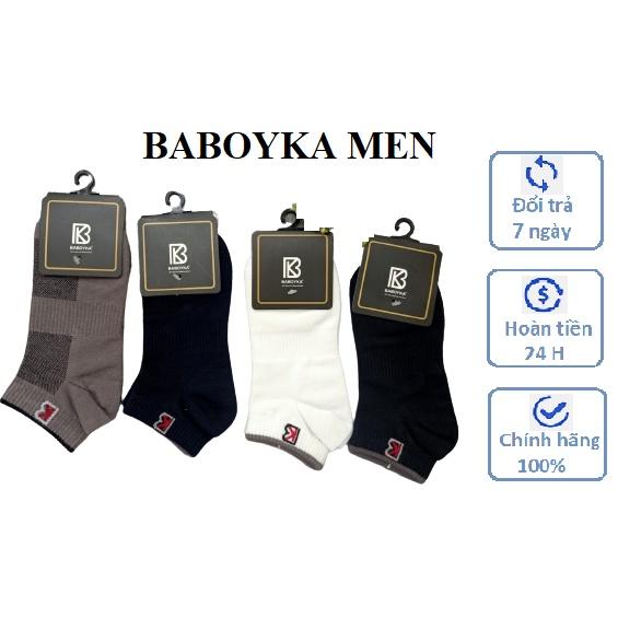 COMBO 4 Đôi Tất Chân Nam Chất BAMBO, Tất Thể Thao Nam BABOYKA Co giãn Thoải Mái Thấm Hút Mồ Hôi