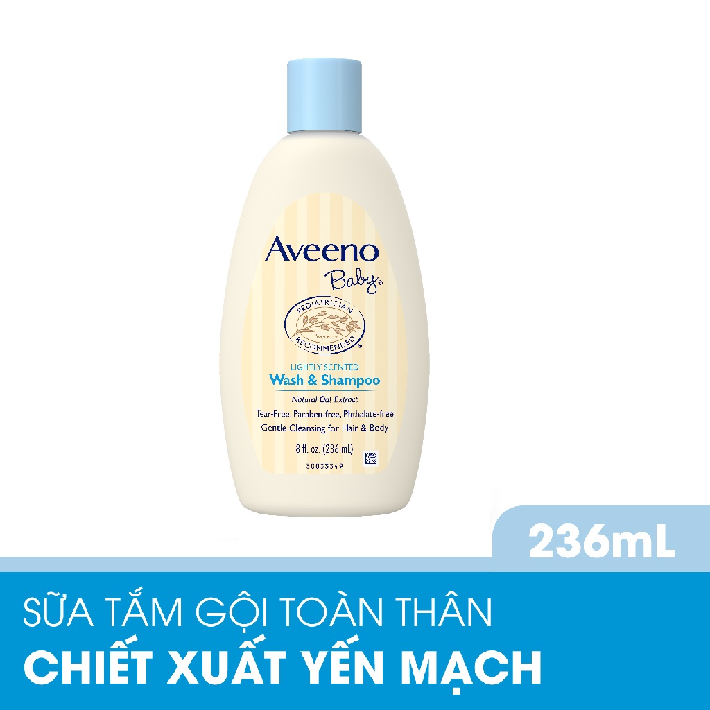 Sữa tắm gội toàn thân Aveeno baby 236ml - 101016746