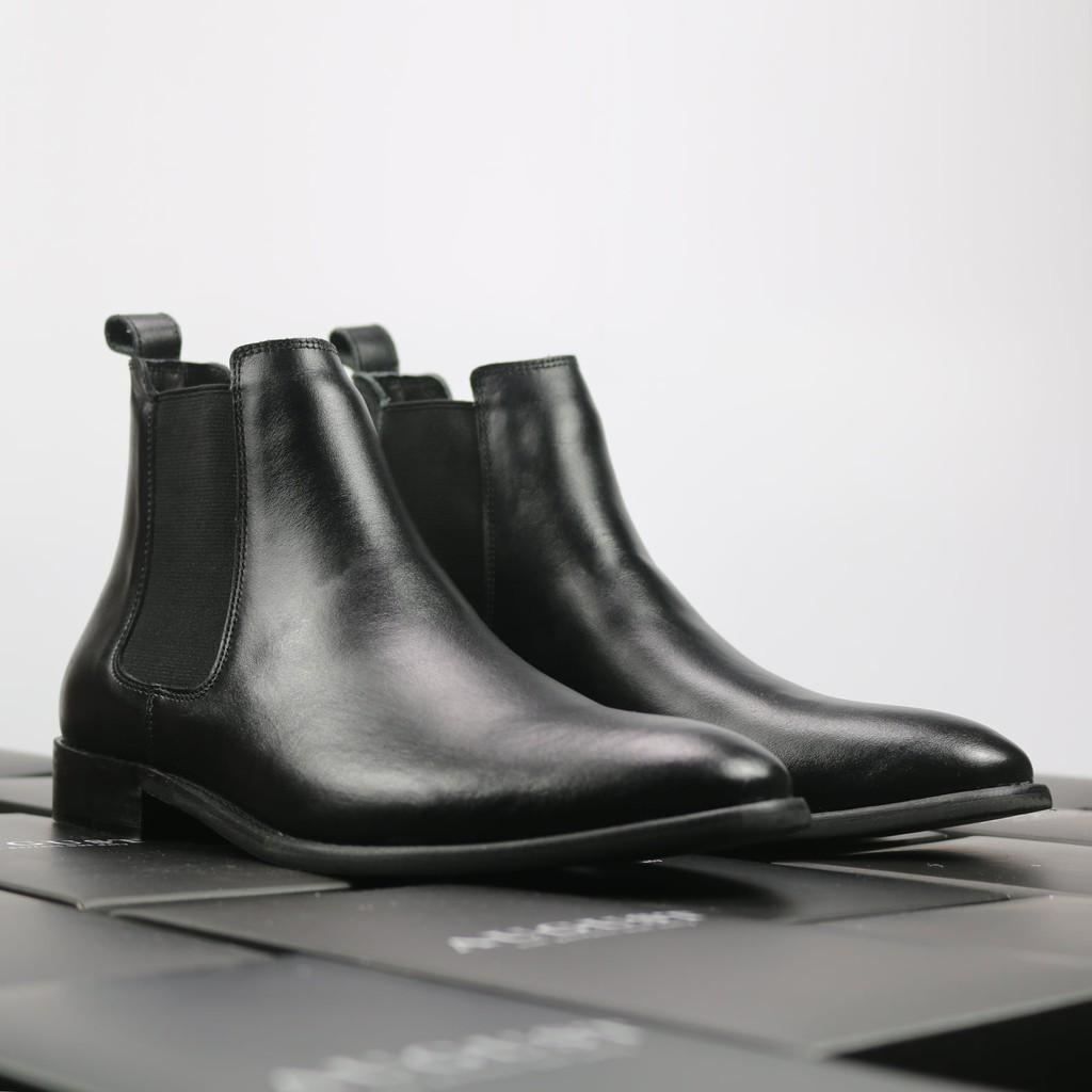 Giày Bốt Nam, Chelsea Boots da bò, Đế Kếp