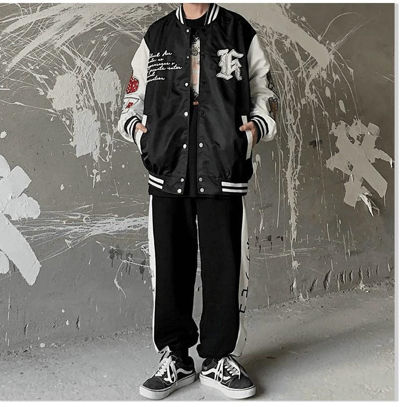 Áo Khoác Bomber Chất Liệu Dù Logo in 2 Thân Cực Chất B.By