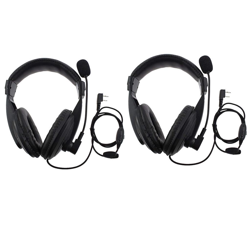 2x Professional Noise Cancelling Overhead Headphones for 2Pin