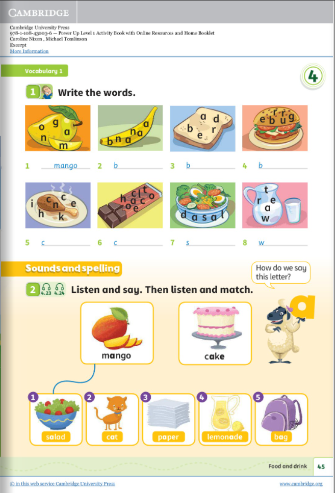 Power Up Level 1 Activity Book With Online Resources And Home Booklet