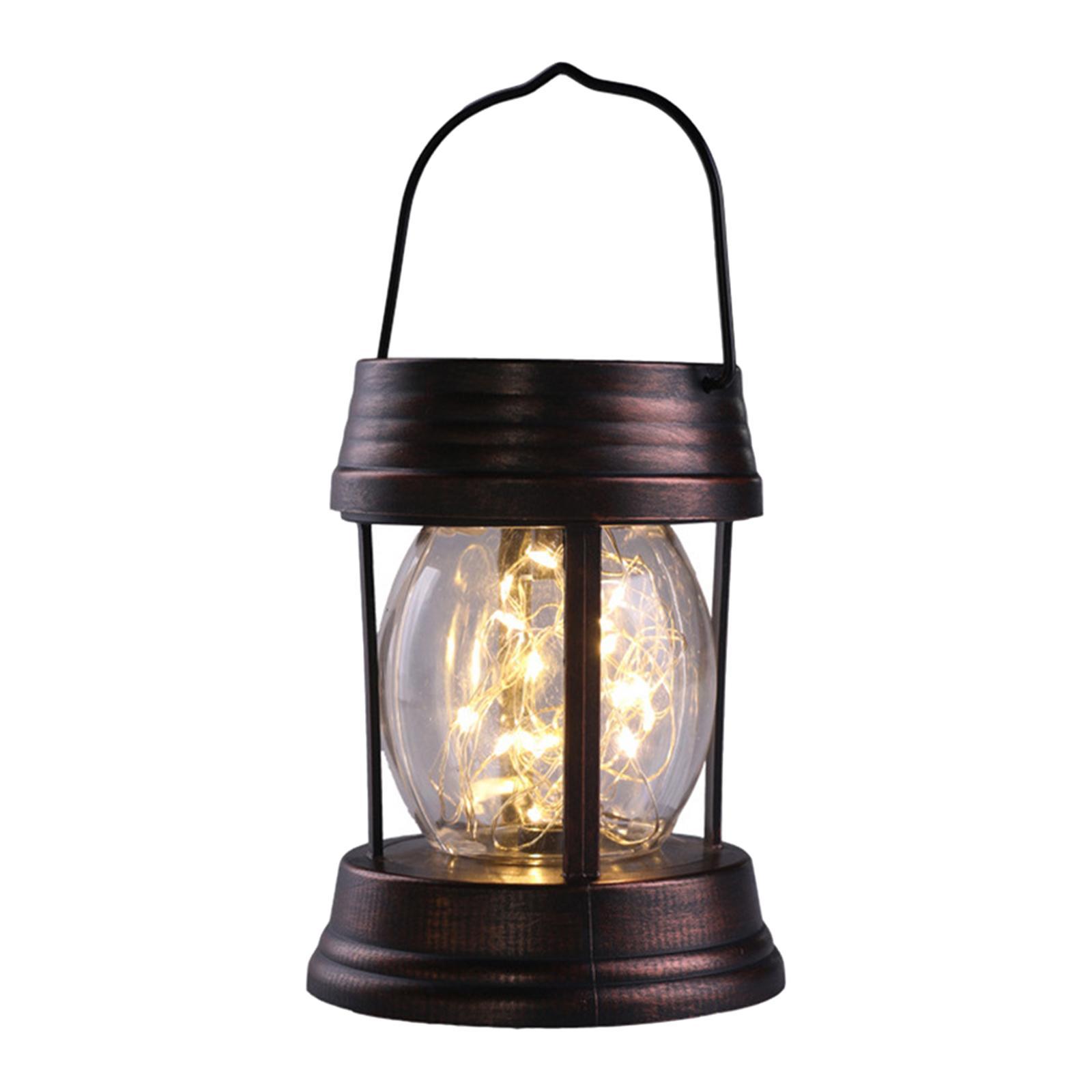 2x Solar Lantern Lamp Waterproof Lights Landscape for Patio