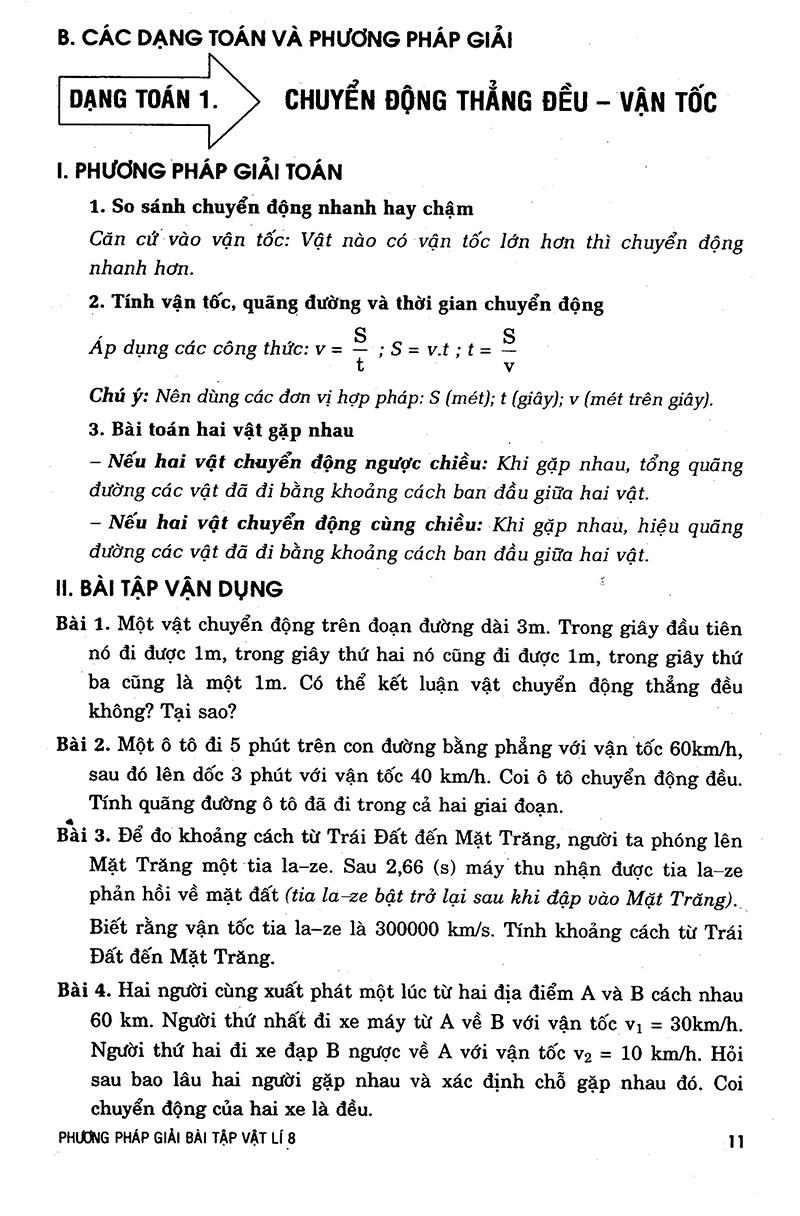 Phương Pháp Giải Bài Tập Vật Lý 8