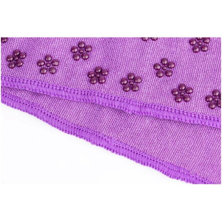 Khăn Trải Thảm Yoga microfiber Dày Chống Trượt Thấm Mồ Hôi Cao Cấp Tặng Túi Đựng Khăn