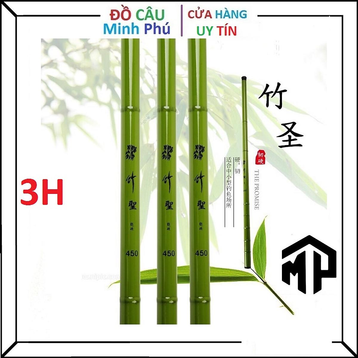 Cần Câu Tay Trúc Xanh 3H , cần siêu dẻo giá rẻ , chất liệu carbon - KHÁNH PHƯƠNG