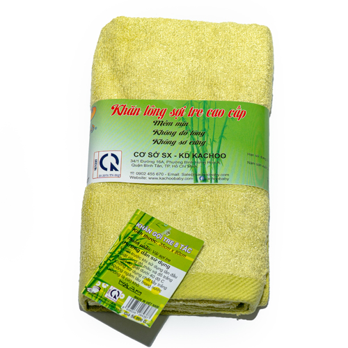 Khăn mặt sợi tre - Thương hiệu KACHOO 30x50cm giao màu ngẫu nhiên