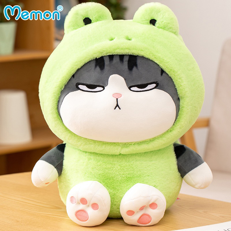Gấu Bông Mèo Hoàng Thượng Cosplay Thú Cao Cấp Memon, Mèo Bông Cosplay Cute