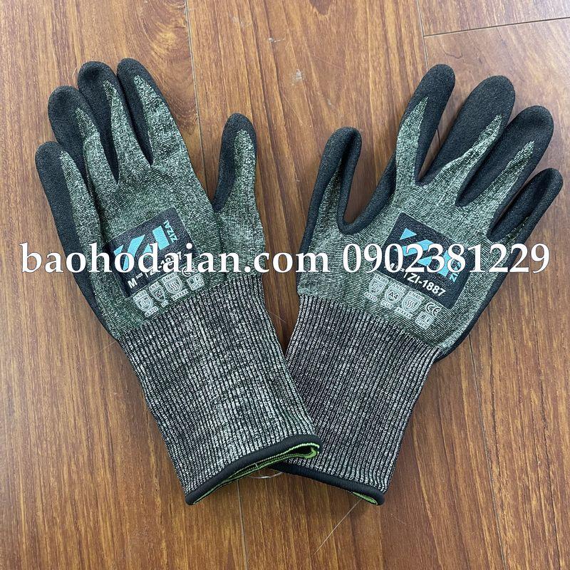 Găng Tay Chống Cắt TAKUMI phủ nitrile Wonder Grip WG-1887