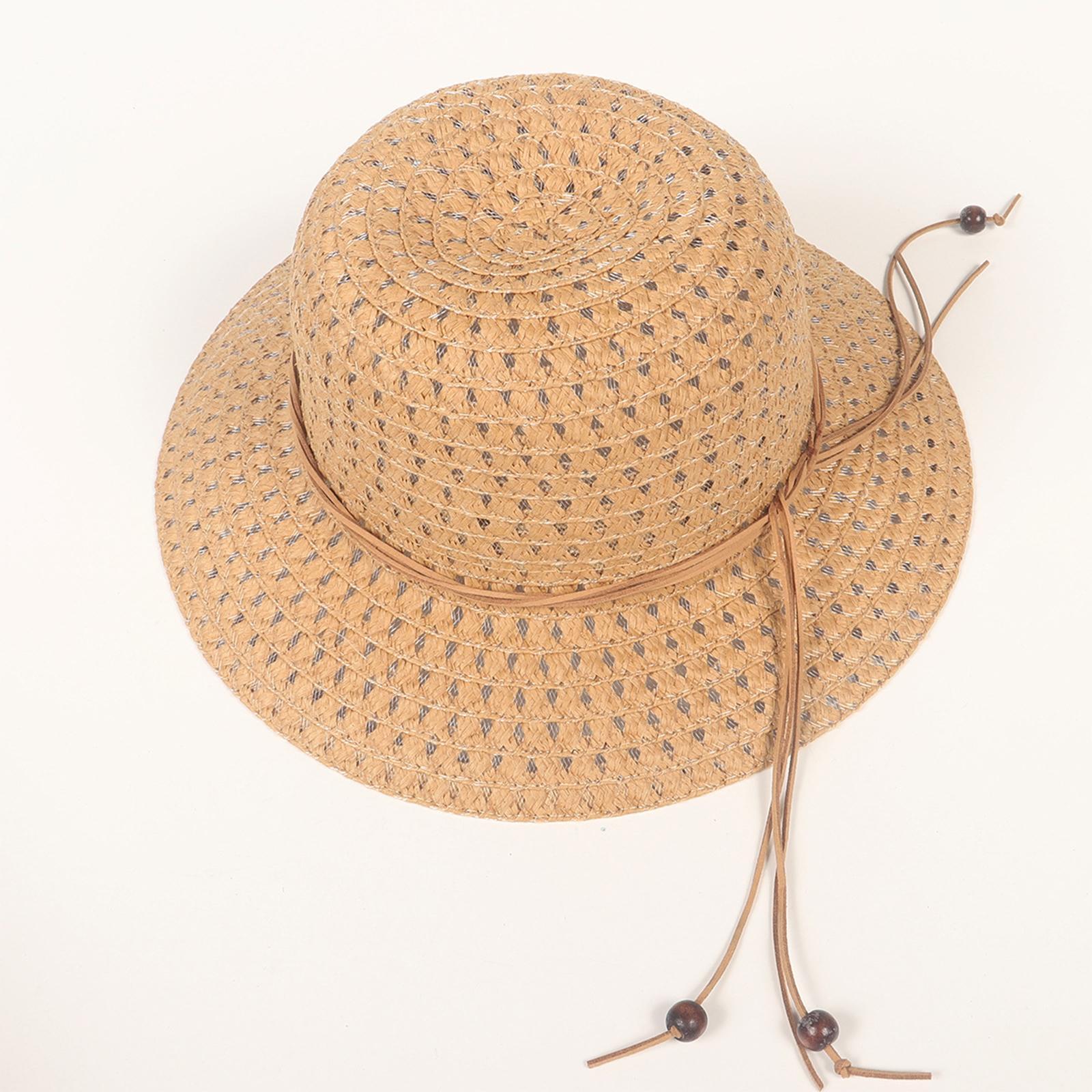 Unisex Straw Hats Panama Fashionable Wide Hat for Outdoor