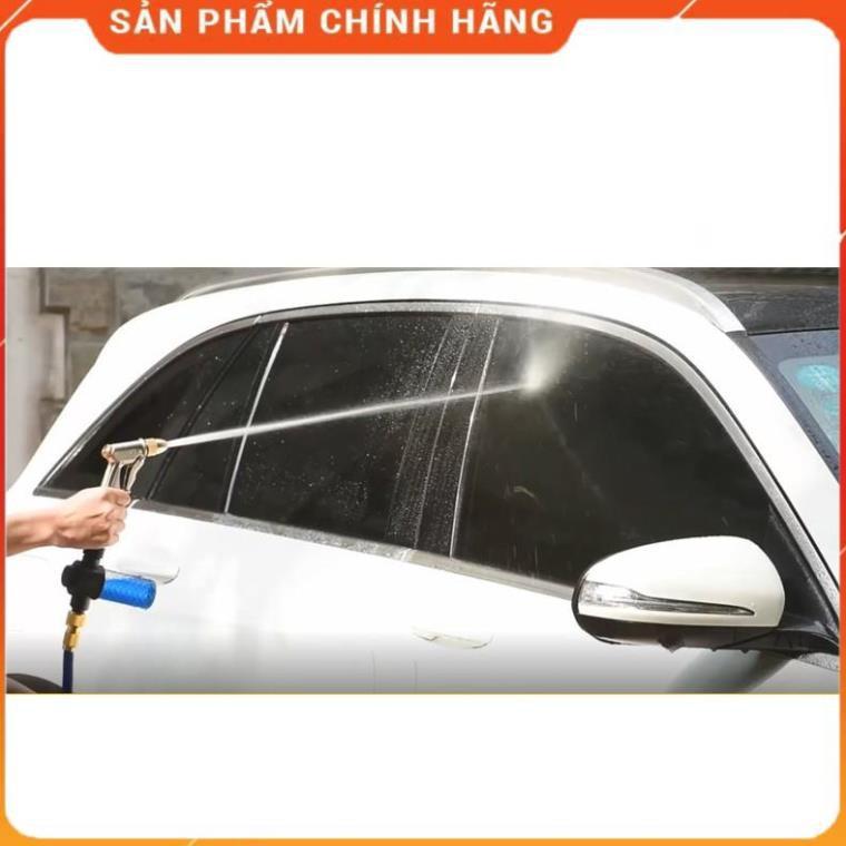 Bộ dây vòi xịt nước rửa xe,tưới cây ,tăng áp 3 lần,loại 3m,5m 206701-3 đầu đồng,cút,nối nhựa đ+ túi đựng bút