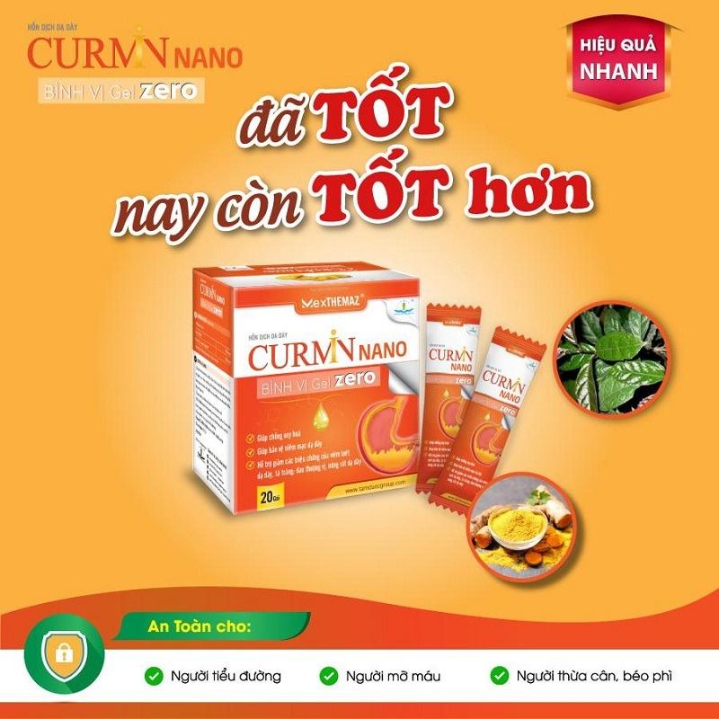 Curmin Nano Bình Vị Gel Zero (Cho người tiểu đường