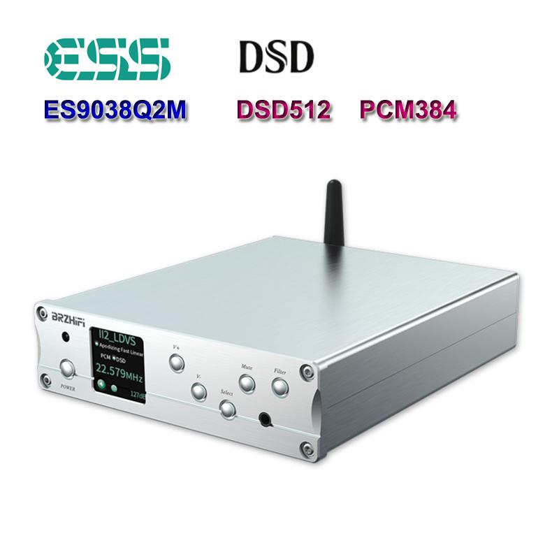 ESS9038Q2M DAC JRC5532DD Board DAC Bluetooth Hifi Amanero USB Decoder 32bit/384kHz DSD DSD512
