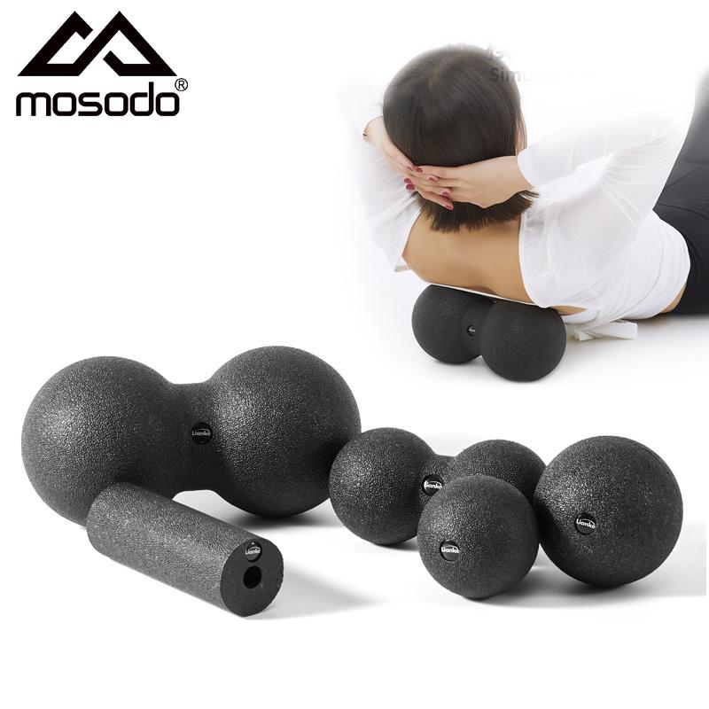 Mosodo Massage Yoga Roller EPP Bóng đậu phộng Khối thể dục Kéo dài Spoam Con lăn Myofascia Ball Huấn luyện Thiết bị tập thể dục Color: Ivory