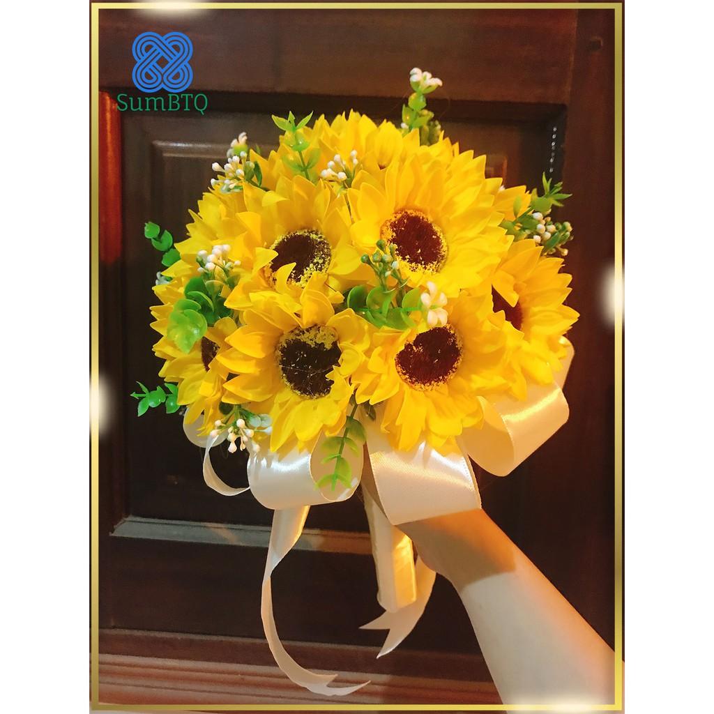 Hoa Cô Dâu ️ Hoa Cưới Sáp Thơm Hướng Dương