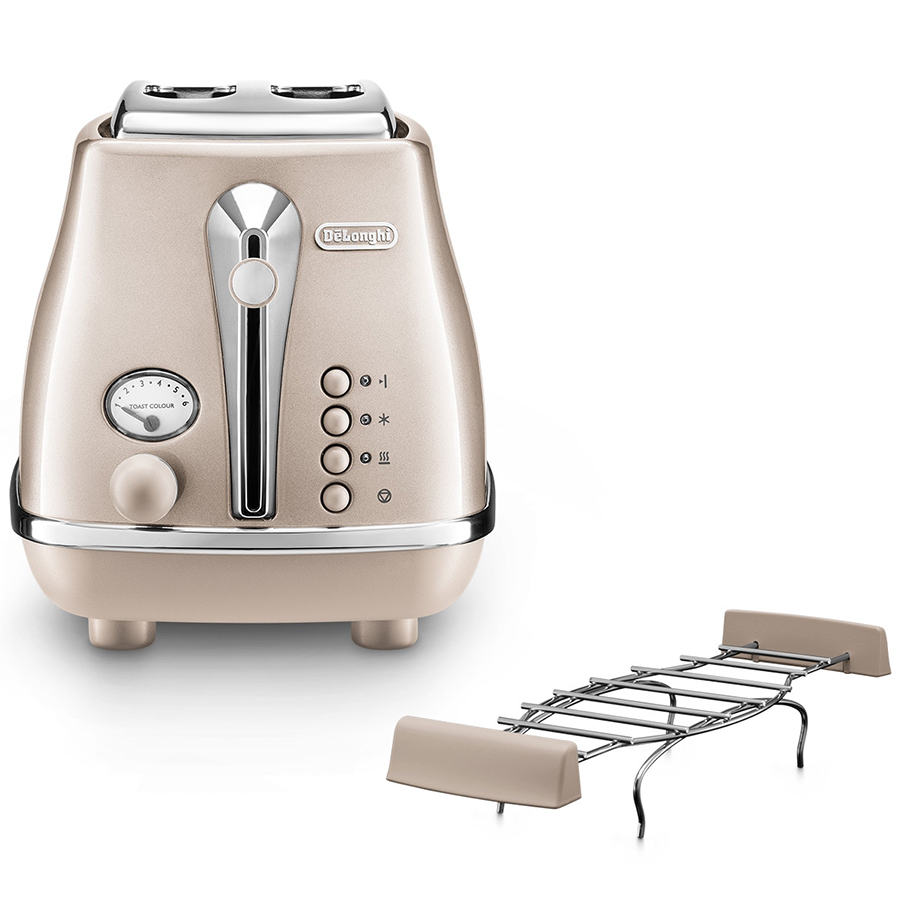 Máy Nướng Bánh Mì DeLonghi CTOT2103.GY - Hàng Chính Hãng