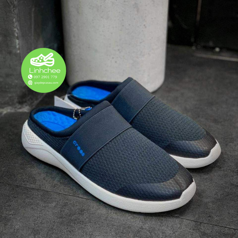 GIÀY SỤC VẢI CROSS LITERIDE MESH MULE MÀU NAVY dành CHO NAM.